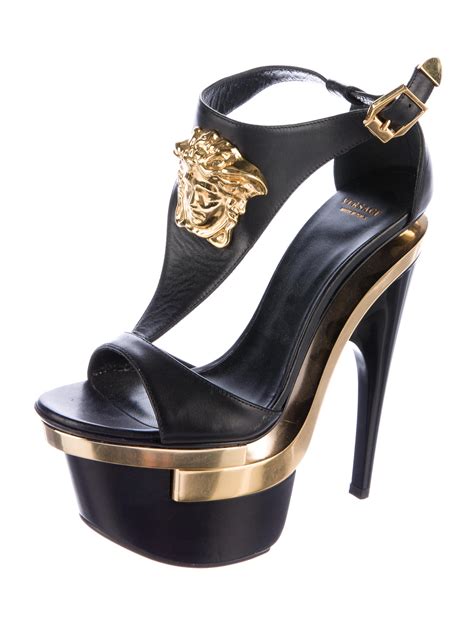 versace medusa sandals sale|versace platform heels medusa.